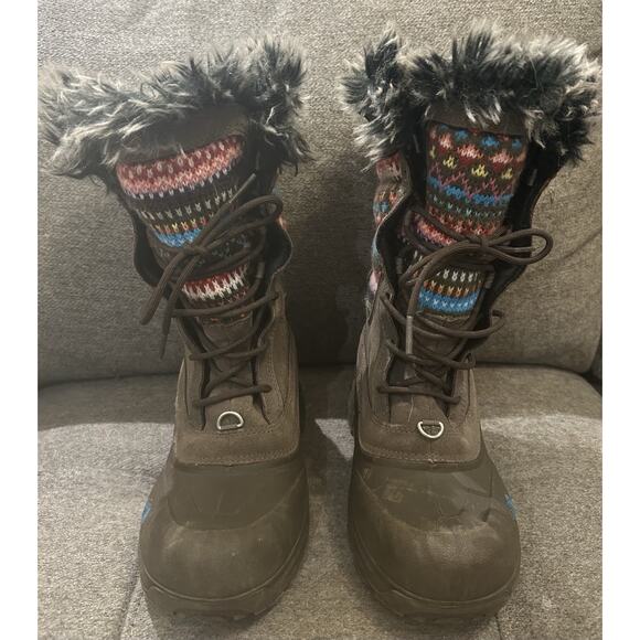 The North Face Shellista II Lace Up Winter Boot Girls size 5 - Picture 1 of 8
